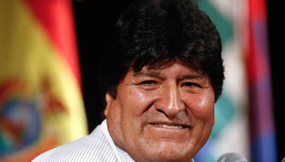El expresidente de Bolivia Evo Morales durante una rueda de prensa en Buenos Aires, Argentina, país donde está como refugiado. (EFE/Juan Ignacio Roncoroni).