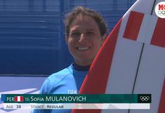 Sofía Mulanovich quedó tercera en su serie en Tokio 2020 y tendrá que disputar el repechaje