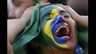 Brasil vs. Alemania: llanto y decepción en la hinchada local