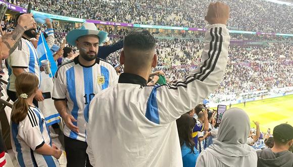 Te contamos la historia sobre un hincha albiceleste que viajó a Qatar, volvió a Buenos Aires, y finalmente ha retornado para alentar a Argentina vs. Francia. (Foto: TN)