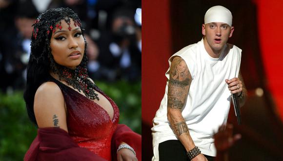 Nicki Minaj y Eminem (Foto: AFP)