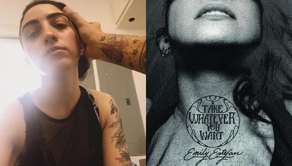 A la derecha se ve la portada del disco de Emily Estefan, que contiene 14 canciones. (Fotos: Instagram)