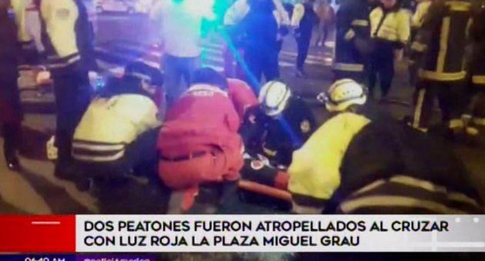 Los heridos fueron trasladados al hospital. (Foto: Captura/América Noticias)