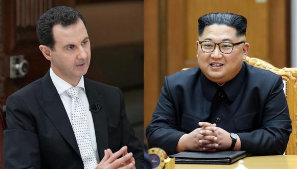 Bashar al Assad quiere reunirse con Kim Jong-un. (Foto: AFP)