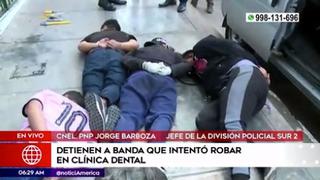Villa El Salvador: detienen a cuatro delincuentes que intentaban robar en clínica dental | VIDEO