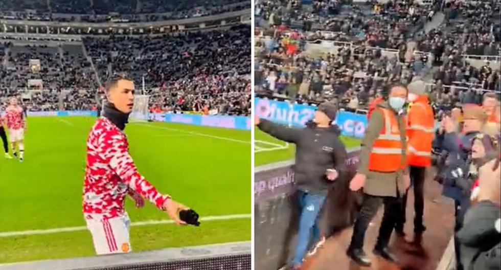 The tender gesture of Cristiano Ronaldo: he gave his gloves to a small fan |  VIDEO
