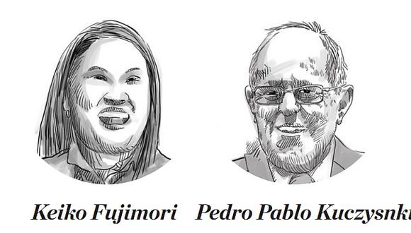 Keiko Fujimori o PPK. Solo uno continuar&aacute; el camino a Palacio. &iquest;Qui&eacute;n ser&aacute;? Los electores lo decidir&aacute;n. (Elaboraci&oacute;n: El Comercio)