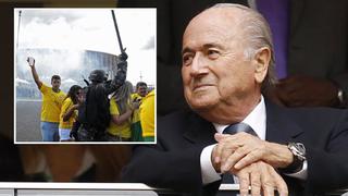 Blatter minimiza protestas: “El fútbol es más fuerte que la insatisfacción de la gente”