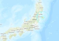 Terremoto en Japón de magnitud 6 sacude la costa frente a Fukushima