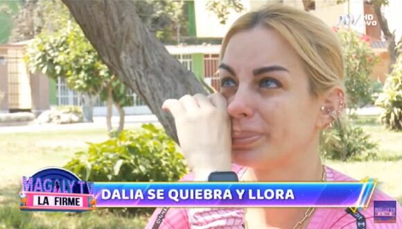 Dalia Durán lloró en medio de una entrevista para "Magaly TV: La Firme". (Foto: ATV).