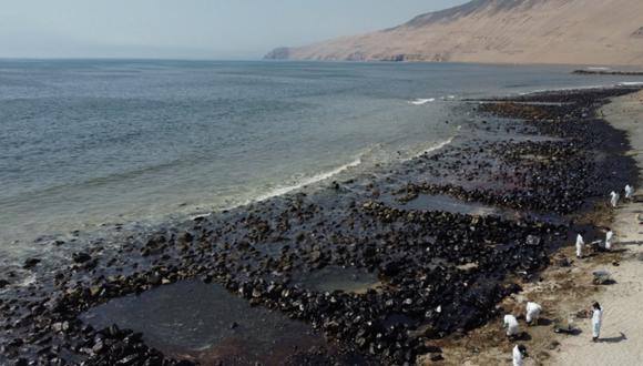 El 15 de enero de 2022 se reportó el derrame de petróleo en el mar de Ventanilla. (Foto: Agencias)