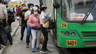 Vehículos de transporte público de Lima y Callao podrán trasladar pasajeros sentados con aforo de 100%