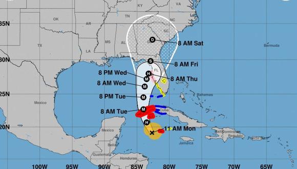 La tormenta tropical Ian se convirtió en huracán de categoría 2 y avanza rumbo norte al tercio occidental de Cuba en su camino al golfo de México, donde se espera que llegue como un huracán de categoría mayor.