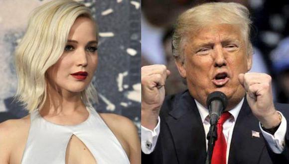 Jennifer Lawrence le "declaró la guerra" a Donald Trump