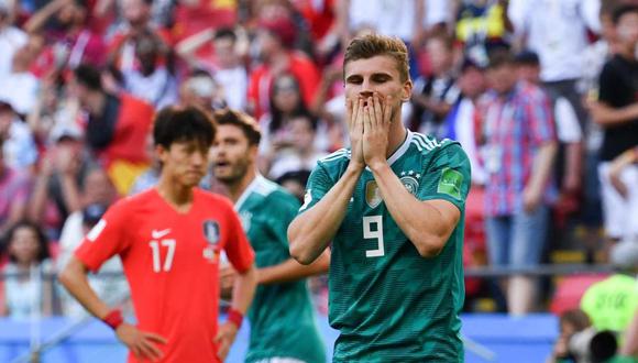 Desastre de Alemania en el cierre del Grupo F de Rusia 2018. El campeón del mundo se fue del certamen con una derrota humillante ante una valiente Corea del Sur que halló los goles en el minuto 90. (Foto: AFP)