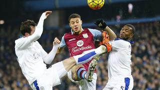 Leicester City igualó 1-1 con Aston Villa y peligra su liderato