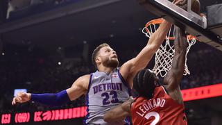 Pistons sorprendieron a los Raptors y los derrotaron 106-104 con monumental actuación de Blake Griffin