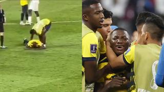 El desconsuelo de Moisés Caicedo tras eliminación de Ecuador: el jugador no quería levantarse del césped
