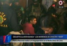 Huaral: desarticulan organización criminal los Morenos de Chacra y Mar