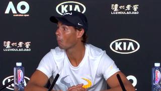 Rafael Nadal y su reacción al ver a periodista dormido durante conferencia del Australian Open | VIDEO