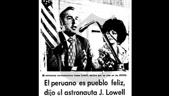 James Lovell: El hombre que comandó el Apolo 13 visitó el Perú
