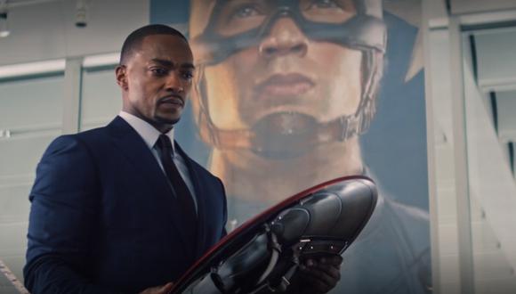 Sam Wilson (Anthony Mackie) en una de sus escenas más emotivas en el primer episodio de "Falcon y el Soldado del Invierno". Foto: Marvel/ Disney+.