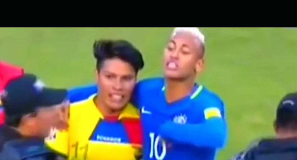 Neymar fue una de las estrellas en la victoria de Brasil ante Ecuador en Quito. (Foto: captura)