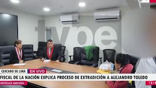 Alejandro Toledo: Fiscal de la Nación explicó al expresidente el proceso de extradición desde Estados Unidos