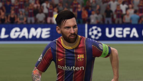 Lionel Messi en FIFA 21. (Captura de pantalla)