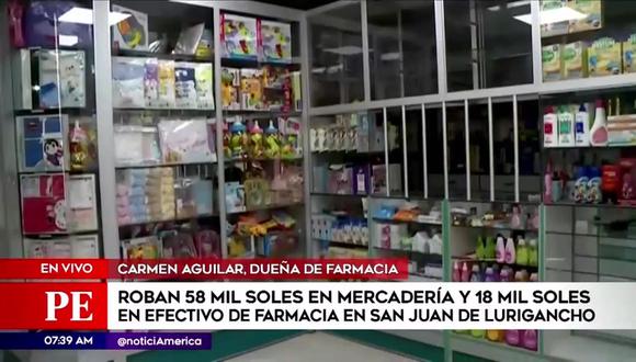 Sjl Delincuentes Roban Más De 70 Mil Soles En Mercadería De Farmacia Nnav Amtv Video Pais 2092