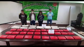 Chiclayo: PNP incautó 60 kilos de droga dentro de vivienda durante la madrugada 