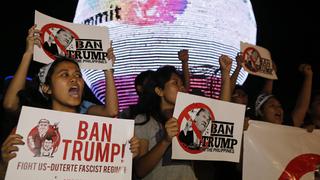 Disturbios en Manila durante protesta anti Trump