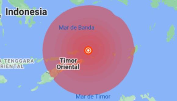 Un terremoto de 7,3 grados de magnitud sacudió la costa de la provincia indonesia de Maluku. (Google Maps)