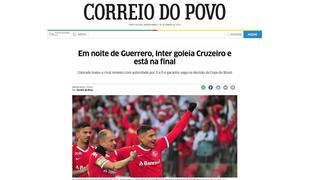Paolo Guerrero es el rey de las portadas en Brasil por su doblete con Inter | FOTOS