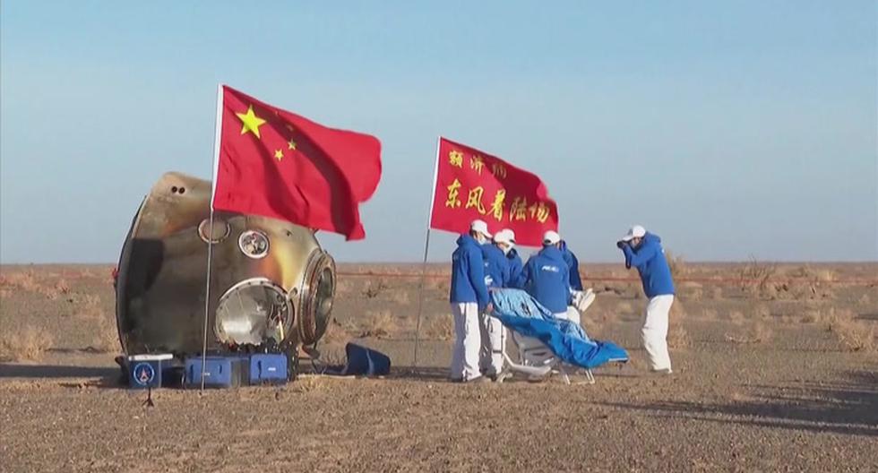 Astronautas chinos regresan de misión “exitosa” en la estación espacial