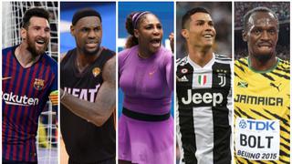 Cristiano por encima de Messi y Serena Williams: los 20 mejores deportistas de la última década para Sky Sports