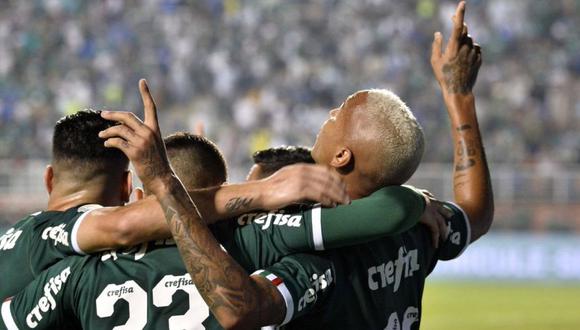 Santos de Christian Cueva no pudo en su visita al Palmeiras y cayó por 4-0 por la fecha 5 del Brasileirao en el estadio Pacaembu (Foto: AFP)