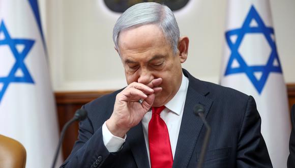 El primer ministro israelí, Benjamin Netanyahu, se encuentra en confinamiento preventivo. (Foto: EFE)