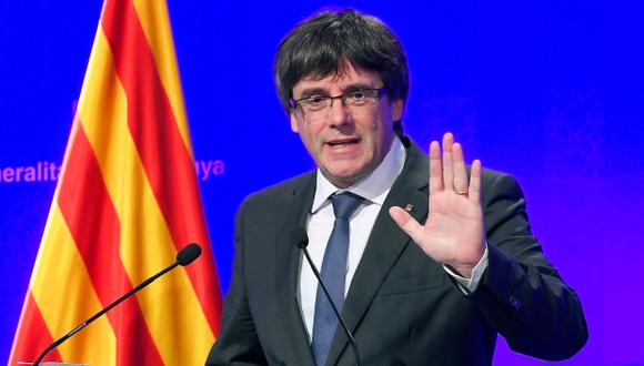 Carles Puigdemont, presidente de la Generalitat de Cataluña. (Foto: AFP)