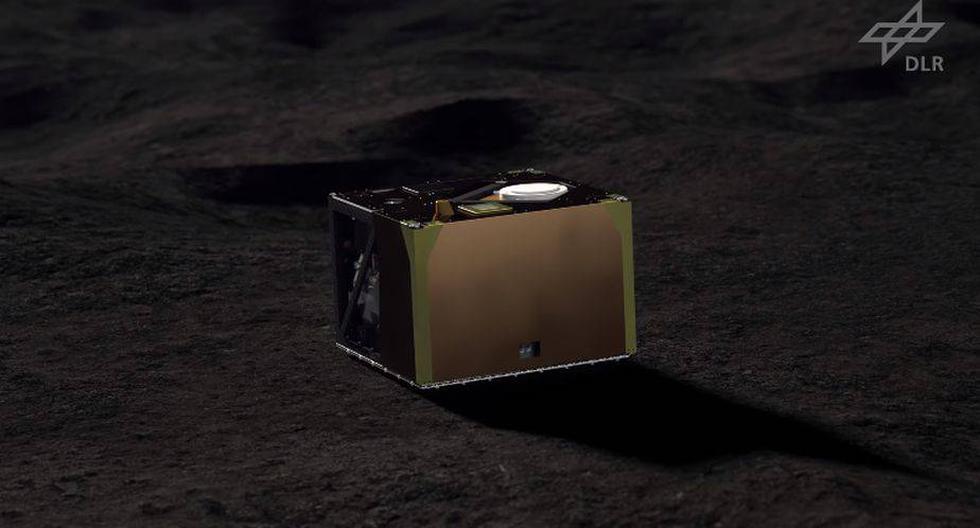 El explorador pesa unos 10 kilos y está equipado para capturar imágenes y medir la temperatura de la superficie del asteroide Ryugu. (Foto: DLR/YouTube)