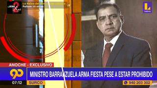Luis Barranzuela, ministro del Interior, realizó una reunión por el Día de la Canción Criolla en su domicilio | VIDEO 