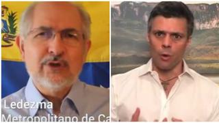 López y Ledezma: Las frases por los que el chavismo los volvió a encarcelar [VIDEOS]