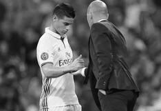 Real Madrid: James Rodríguez recibió otra mala noticia por parte de Zinedine Zidane