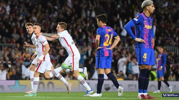 Barcelona was eliminated from the Europa League in the quarterfinals.  (Photo: EFE)