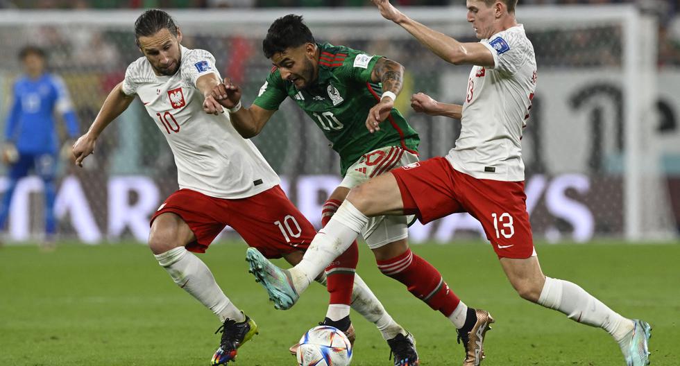 México empató 0-0 con Polonia en el partido de la primera jornada del grupo C del Mundial Qatar 2022 en el estadio 974. (Foto: AFP)