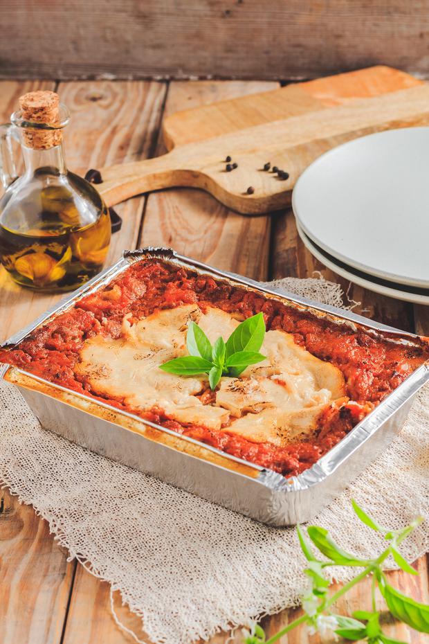 Delivegan's lasagna bolognese is a favorite of many.
