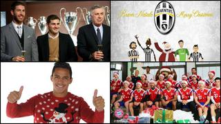 Twitter: los saludos por Navidad de los equipos europeos