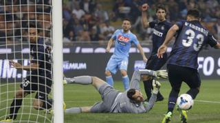 Napoli iguala 0-0 con Inter y casi asegura su pase a Champions