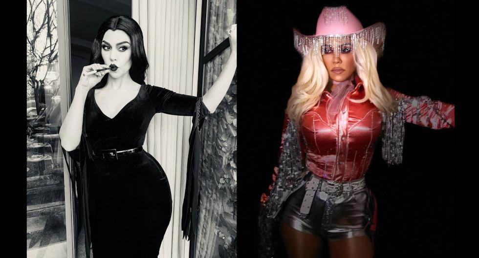 Por su parte Kourtney Kardashian adoptó a dos personajes completamente diferentes para este Halloween. El primero, fue Vampirina, y el segundo Dolly Parton. (Fotos: instagram/ @kourtneykardash)