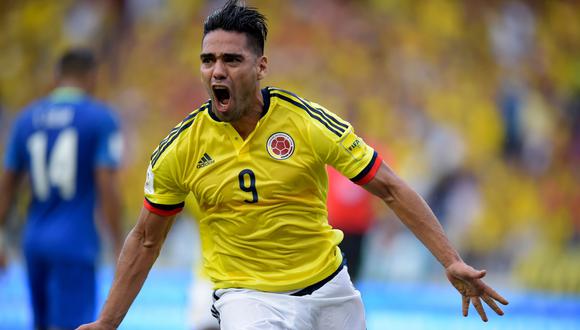 Falcao anotando en la selección de Colombia. (Foto: AFP)